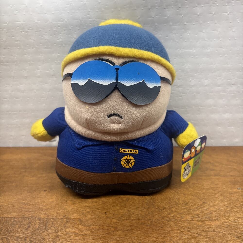 Rare Vintage 1998 South Park Comedy Central Cartman Cop Plush Limited Edition